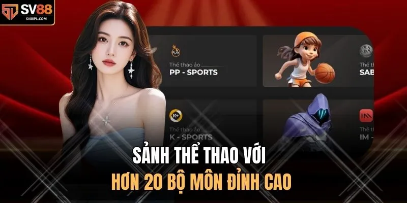 Sảnh thể thao với hơn 20 bộ môn đỉnh cao